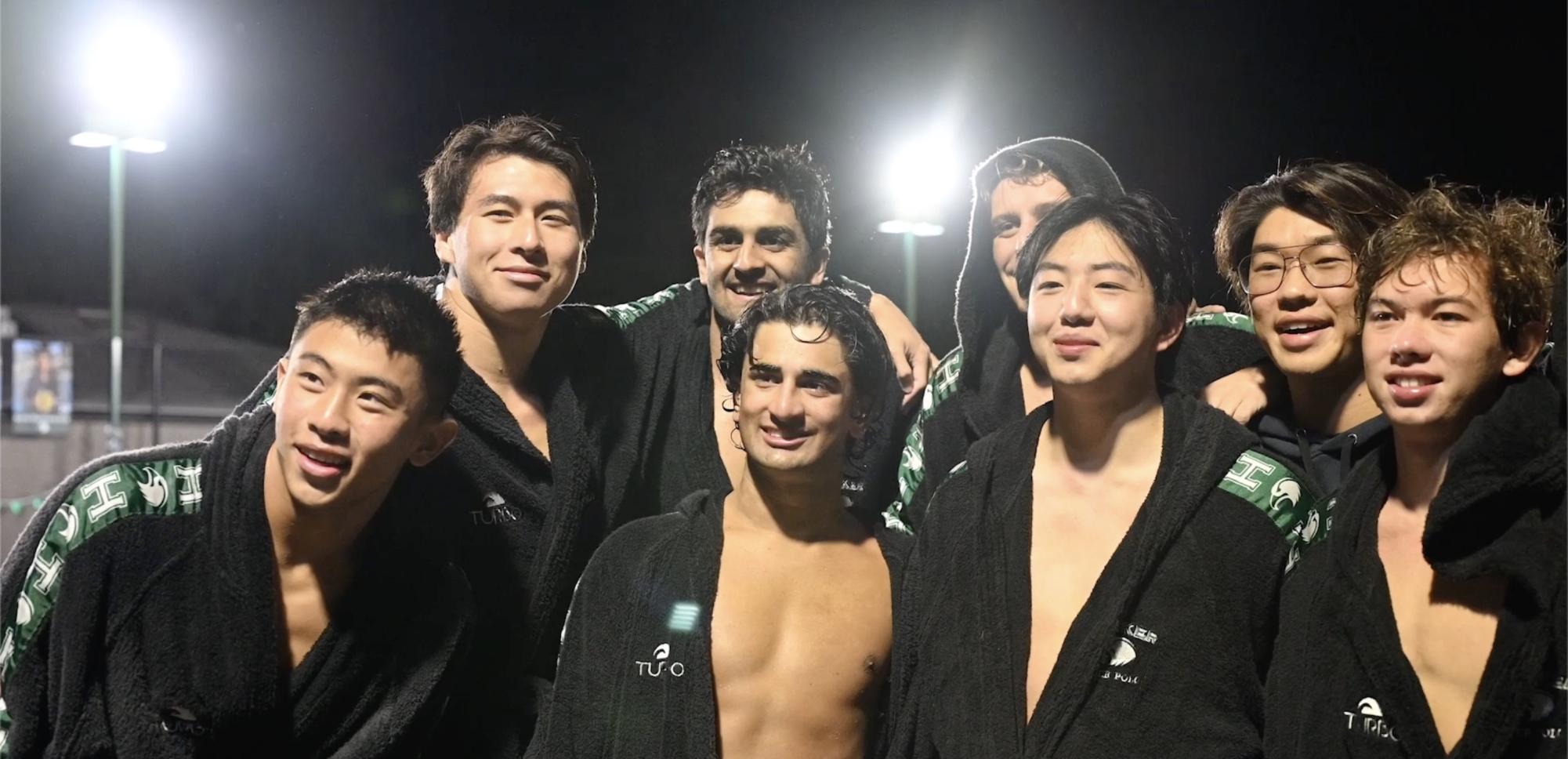 Varsity boys water polo crushes Mountain View 18-4 on senior night